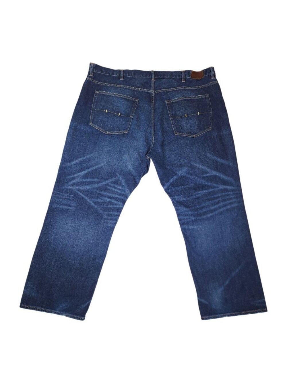 Polo Ralph Lauren Mens Authentic Denim Jeans 50Bx30 Blue Labe is Shrunk Straight
